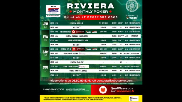 Image RIVIERA MONTHLY POKER A AIX LES BAINS